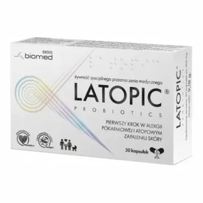 Latopic  Probiotyk Wsparcie W Alergiach Pokarmowych 30 Kapsułek