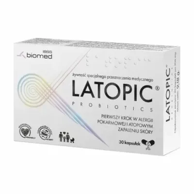 Latopic  Probiotyk Wsparcie W Alergiach Pokarmowych 30 Kapsułek