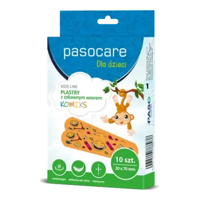 Zestaw Plastrów Dla Dzieci Pasocare Kids - 10 Sztuk