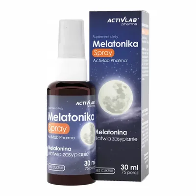Melatonika Spray Ułatwiający Zasypianie Bez Cukru Activlab 30ml