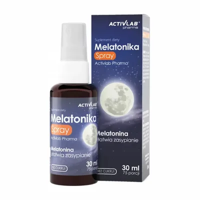 Melatonika Spray Ułatwiający Zasypianie Bez Cukru Activlab 30ml