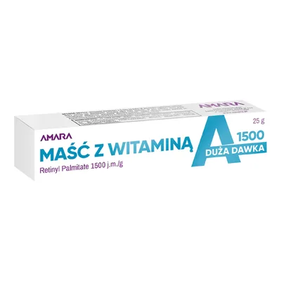 Maść Z Witaminą A Amara Skóra Sucha Podrażniona 25g