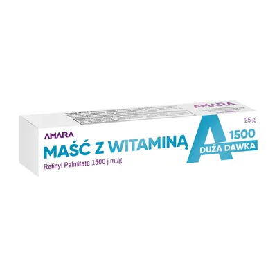 Maść Z Witaminą A Amara Skóra Sucha Podrażniona 25g