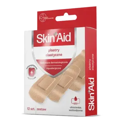 Skin Aid Plastry Elastyczne 12 Sztuk