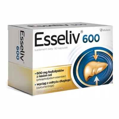 Esseliv 600mg Wspiera Wątrobę 50 Kapsułek