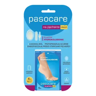 Pasocare Plastry Na Odciski Na Pęcherze Mix 6 Sztuk