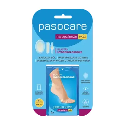 Pasocare Plastry Na Odciski Na Pęcherze Mix 6 Sztuk