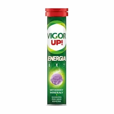 Vigor Up! Energia 20 Tabletek Musujących O Smaku Owoców Leśnych