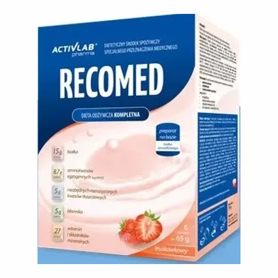 RecoMed truskawka 6 saszetek 65g