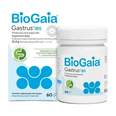 Biogaia Gastrus IBS 60 Kapsułek