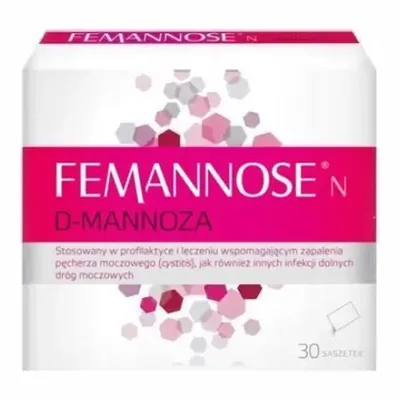 Femannose D-Mannoza Ukłąd Moczowy Pęcherz 30 Saszetek