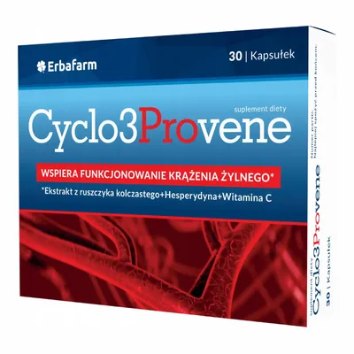Cyclo3Provene Wspiera Funkcjonowanie Krążenia Żylnego 30 Kapsułek