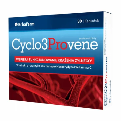 Cyclo3Provene Wspiera Funkcjonowanie Krążenia Żylnego 30 Kapsułek