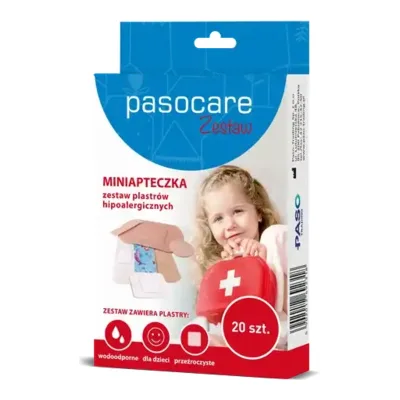Plastry Zestaw Hipoalergiczny Mini Apteczka 20 Sztuk