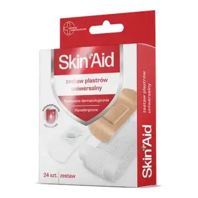 Skin Aid Zestaw Plastrów Uniwersalny 24 Sztuki