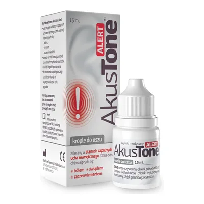 Akustone Alert Krople Do Uszu Aflofarm 15ml
