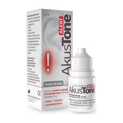 Akustone Alert Krople Do Uszu Aflofarm 15ml