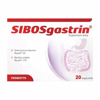 SIBOSgastrin Suplement Diety Z Probiotykami Dla Dorosłych 20 Kapsułek