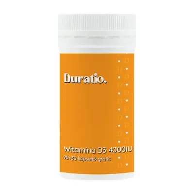 Duratio Witamina D3 4000IU 120 Kapsułek