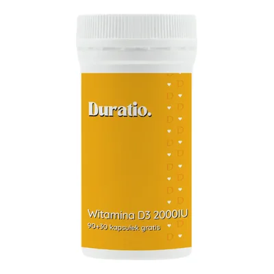 Duratio Witamina D3 2000IU 120 Kapsułek