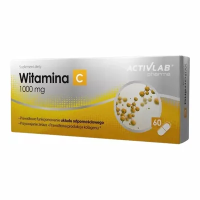 Activlab Witamina C 1000mg – Wsparcie Odporności – 60 kapsułek