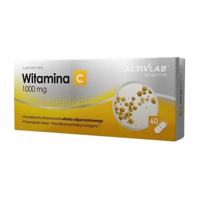 Activlab Witamina C 1000mg – Wsparcie Odporności – 60 kapsułek