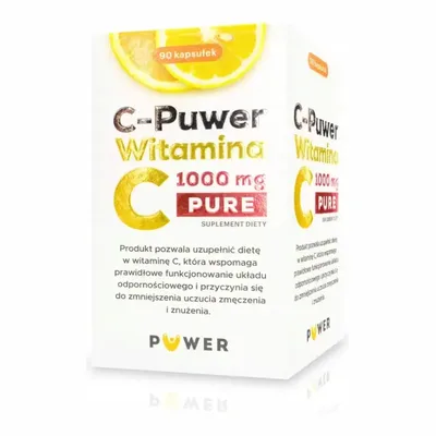 C-Puwer Witamina C Pure 1000 mg – Wsparcie odporności – 90 kapsułek