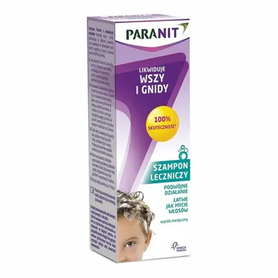 Paranit Szampon Leczniczy Likwidujący Wszy I Gnidy Wszawica Wszy  100 ml