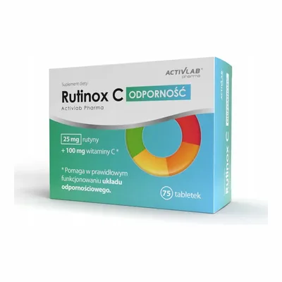 Activlab Pharma Rutinox C 100 mg + 25 mg – Wsparcie Odporności – 75 tabletek