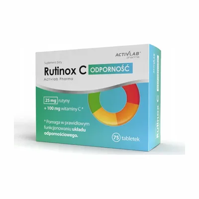 Activlab Pharma Rutinox C 100 mg + 25 mg – Wsparcie Odporności – 75 tabletek
