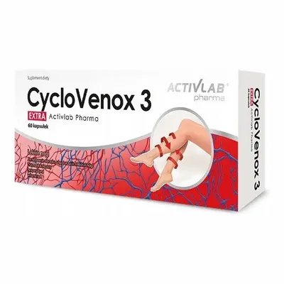 CycloVenox 3 Extra Wspiera Krążenie Żylne 60 Kapsułek