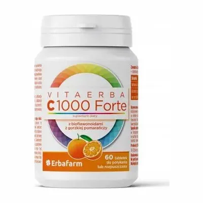 Vitaerba Witamina C 1000 Forte – Z bioflawonoidami – 60 tabletek