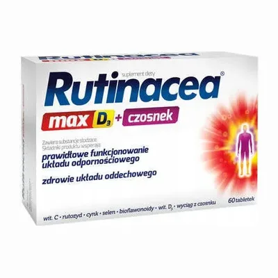 Rutinacea Max D3 + Czosnek tabl. 60tabl.