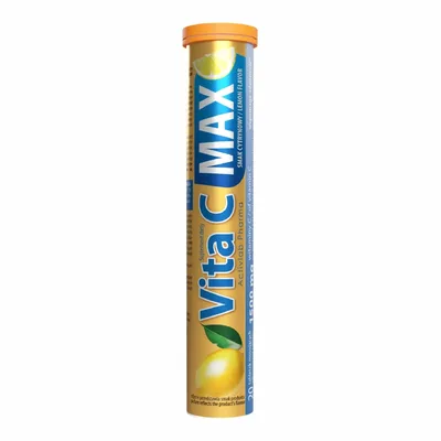 Activlab Pharma Vita C Max 1500 mg – Smak Cytrynowy – 20 tabletek musujących
