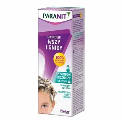 Paranit Szampon + Grzebień Na Wszawicę I Gnidy 200ml