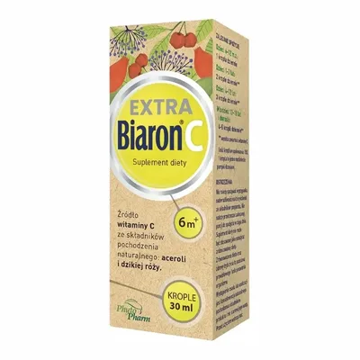 Biaron C Extra – Krople z naturalną Witaminą C dla dzieci – 30 ml