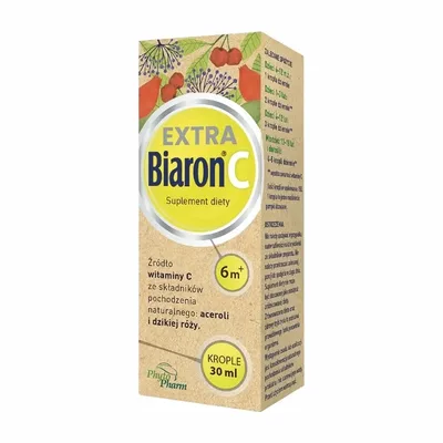 Biaron C Extra – Krople z naturalną Witaminą C dla dzieci – 30 ml