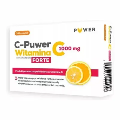 C-Puwer Witamina C Forte 1000 mg – Wsparcie odporności – 30 kapsułek