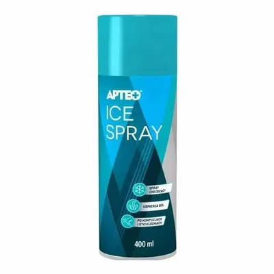 Apteo Ice Spray – Schładzający na Urazy i Stłuczenia – 400 ml