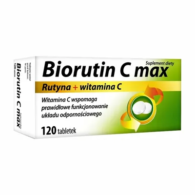 MBM Pharma Biorutin C Max 100 mg + 25 mg – Wsparcie Odporności – 120 tabletek
