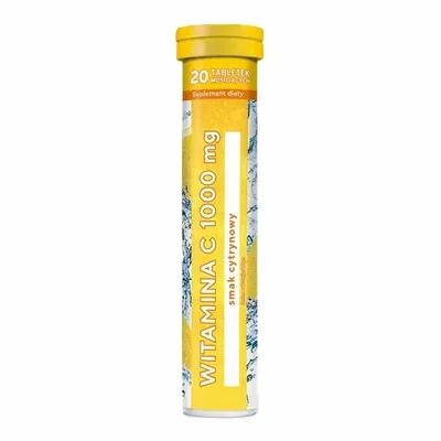 MBM Pharma Witamina C 1000 mg – Smak cytrynowy – 20 tabletek musujących