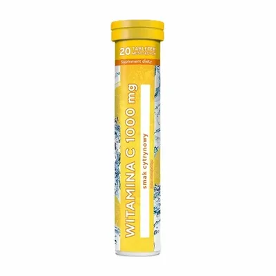 MBM Pharma Witamina C 1000 mg – Smak cytrynowy – 20 tabletek musujących