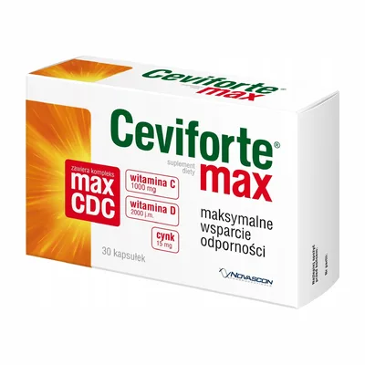 Ceviforte Max 1000 mg + 2000 j.m. – Wzmocnienie odporności – 30 kapsułek