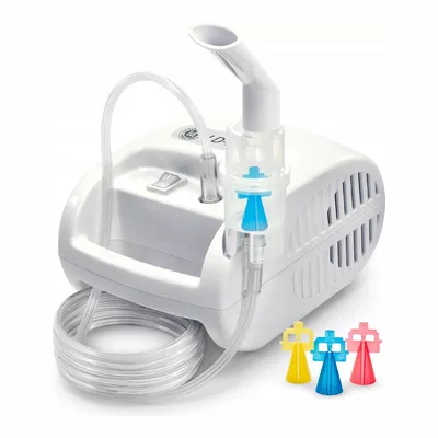 Little Doctor Inhalator Tłokowy Nebulizator LD-221C – Dla Całej Rodziny z 3 Rozpylaczami – Zestaw