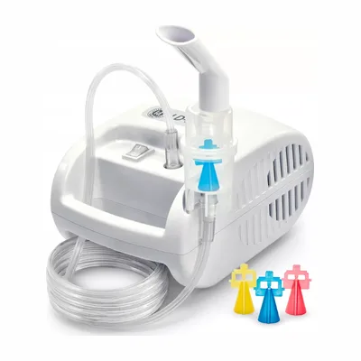Little Doctor Inhalator Tłokowy Nebulizator LD-221C – Dla Całej Rodziny z 3 Rozpylaczami – Zestaw