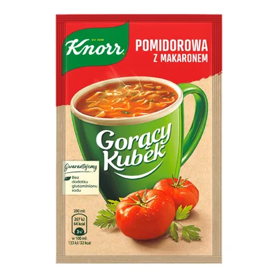 Knorr Gorący Kubek Pomidorowa z Makaronem 19g 1 Sztuka