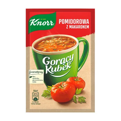 Knorr Gorący Kubek Pomidorowa z Makaronem 19g 1 Sztuka