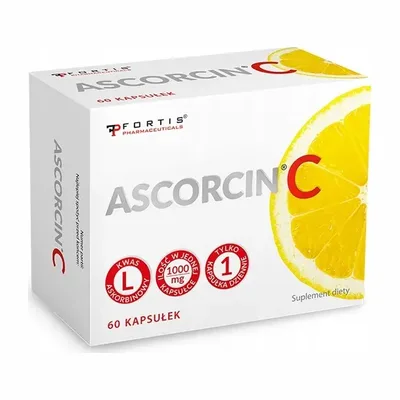 Ascorcin C Witamina C 60 kapsułek