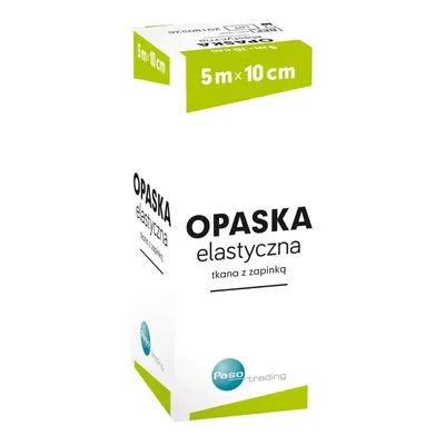 Opaska Elastyczna Tkana 5  m x 10 cm Z Zapinką