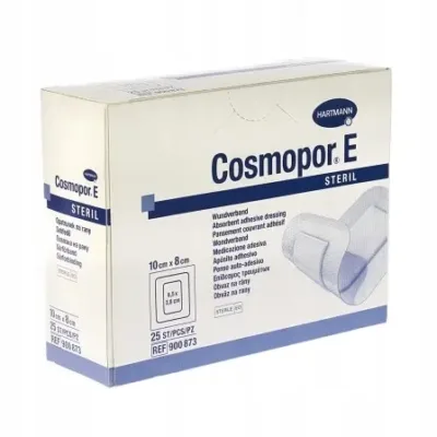 Hartmann Cosmopor E Steril 10 cm x 8 cm – Opatrunek Jałowy – 25 sztuk